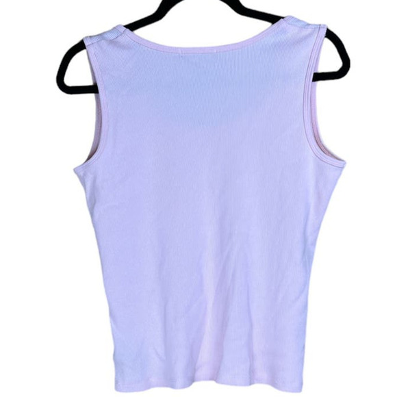 Lauren Ralph Lauren Tank, 100% Cotton, Light Peach, Large - Picture 2 of 4